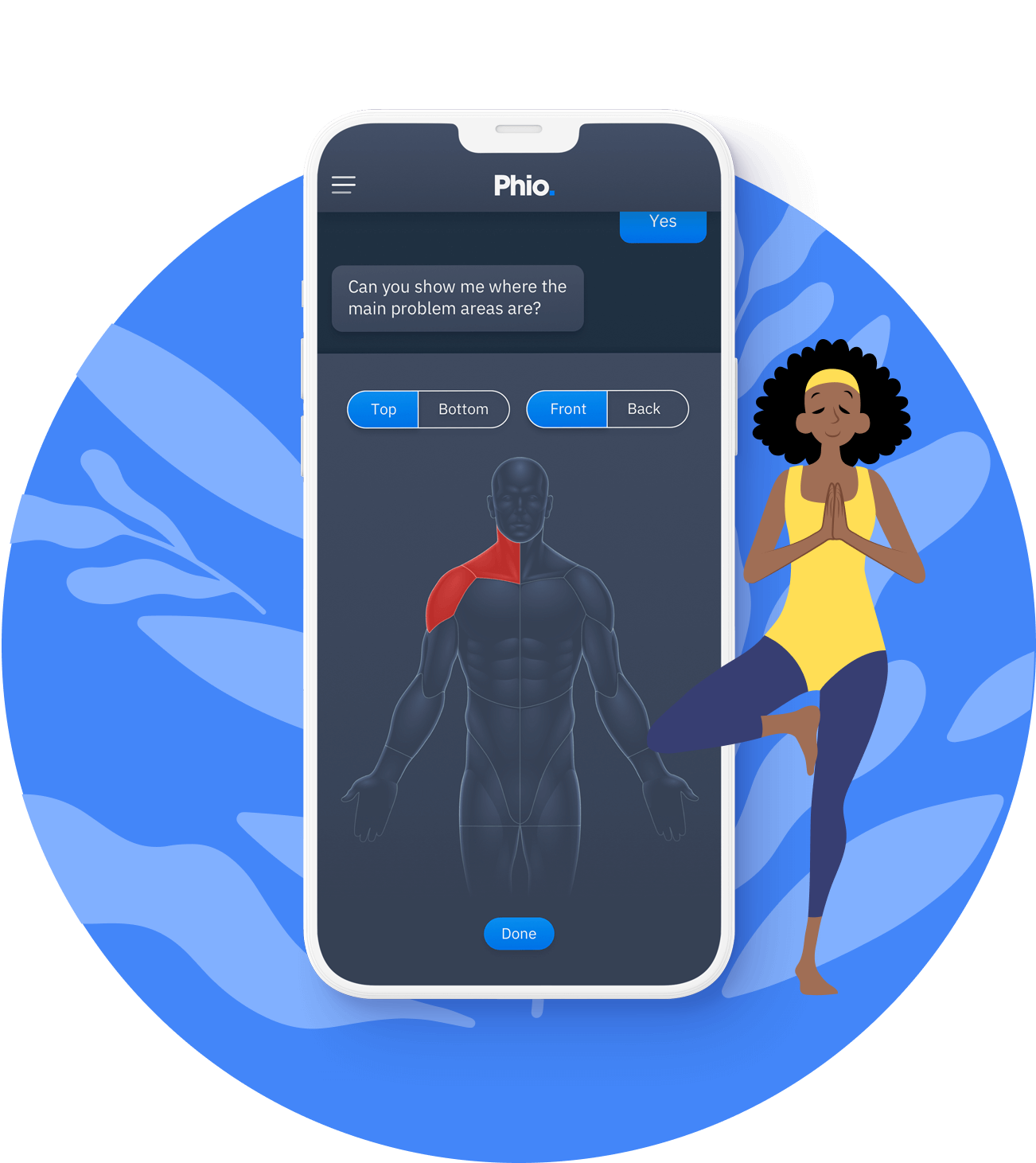 Phio Access screen