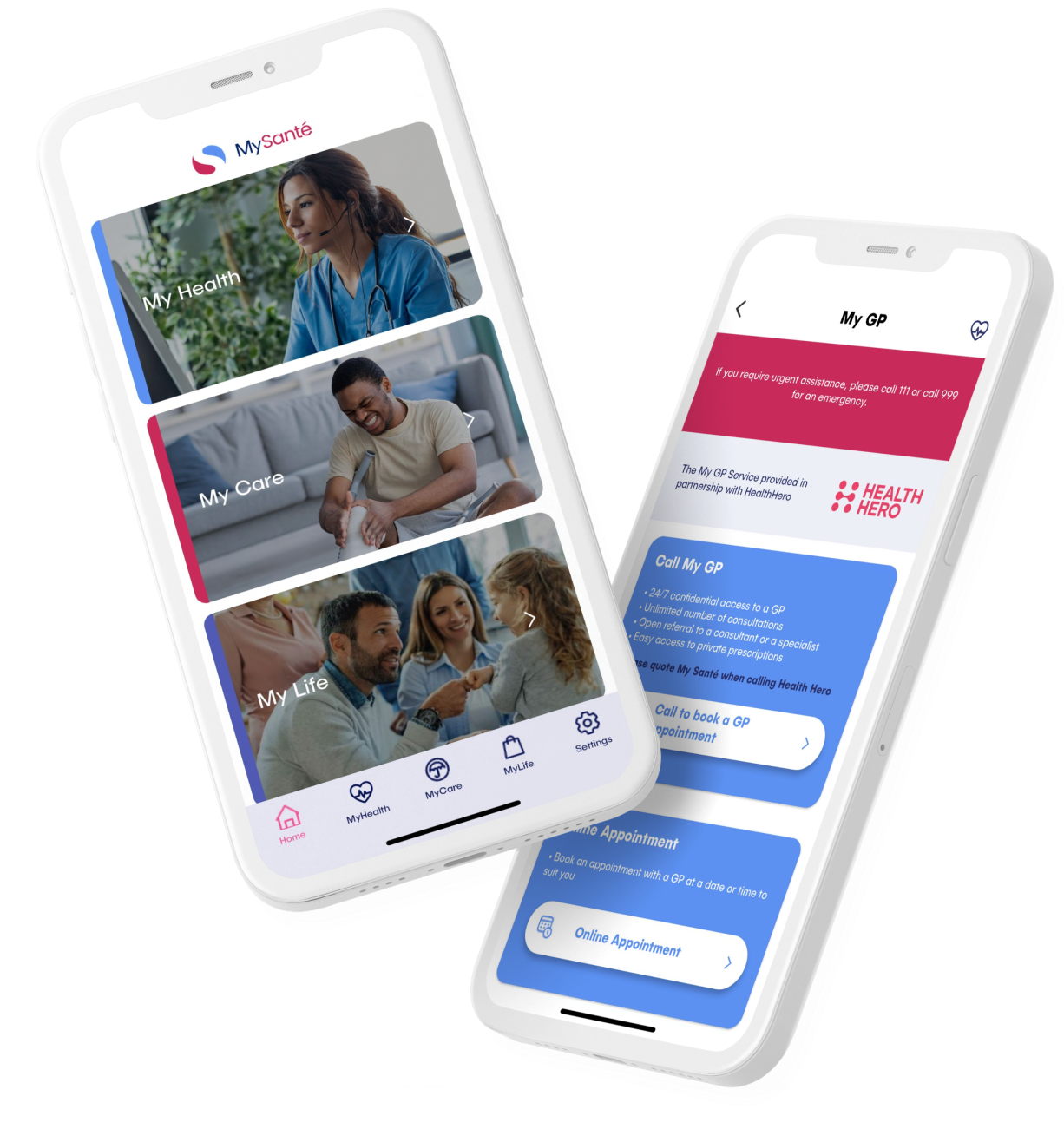 MySante App Screens