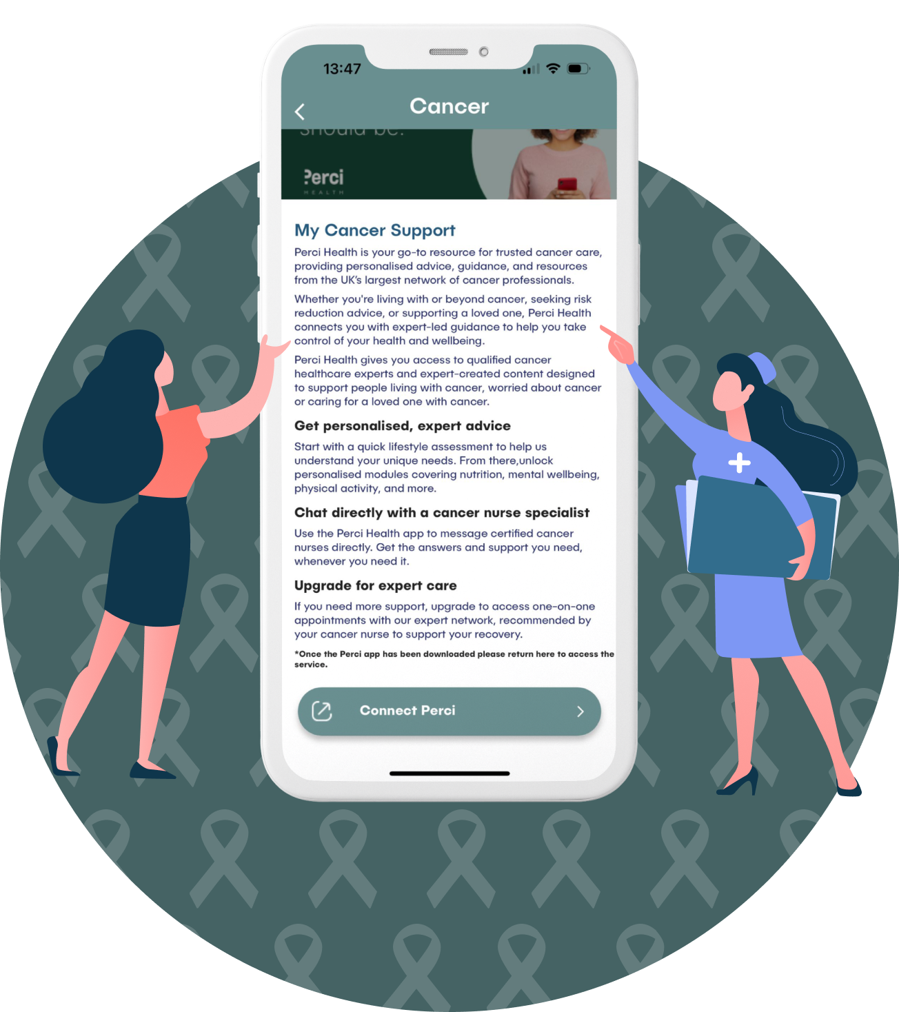 cancer section of mysante app
