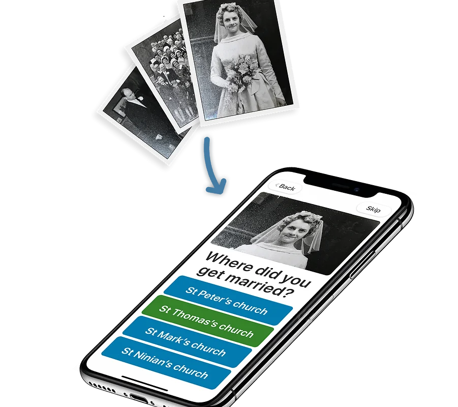 memory lane games app screen
